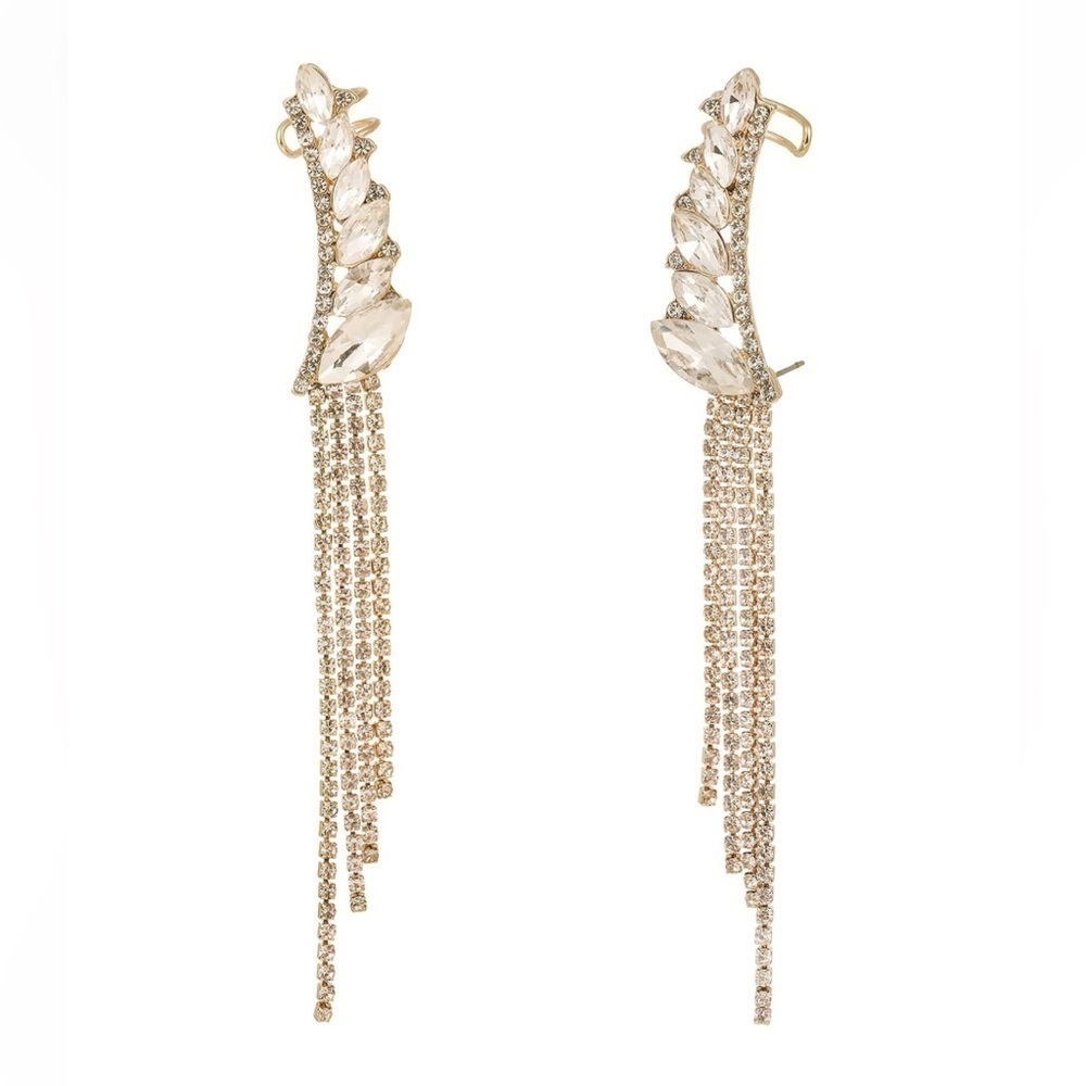 Aaliyah Dangle Earrings with Cuff